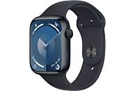 APPLE Watch Series 9 GPS 45 mm Middernacht Aluminium Case/Middernacht Sport Band - M/L