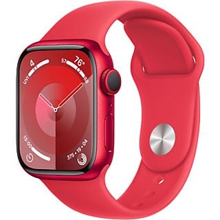 APPLE Watch Series 9 GPS 41 mm (PRODUCT)RED Aluminium Case/(PRODUCT)RED Sport Band - S/M