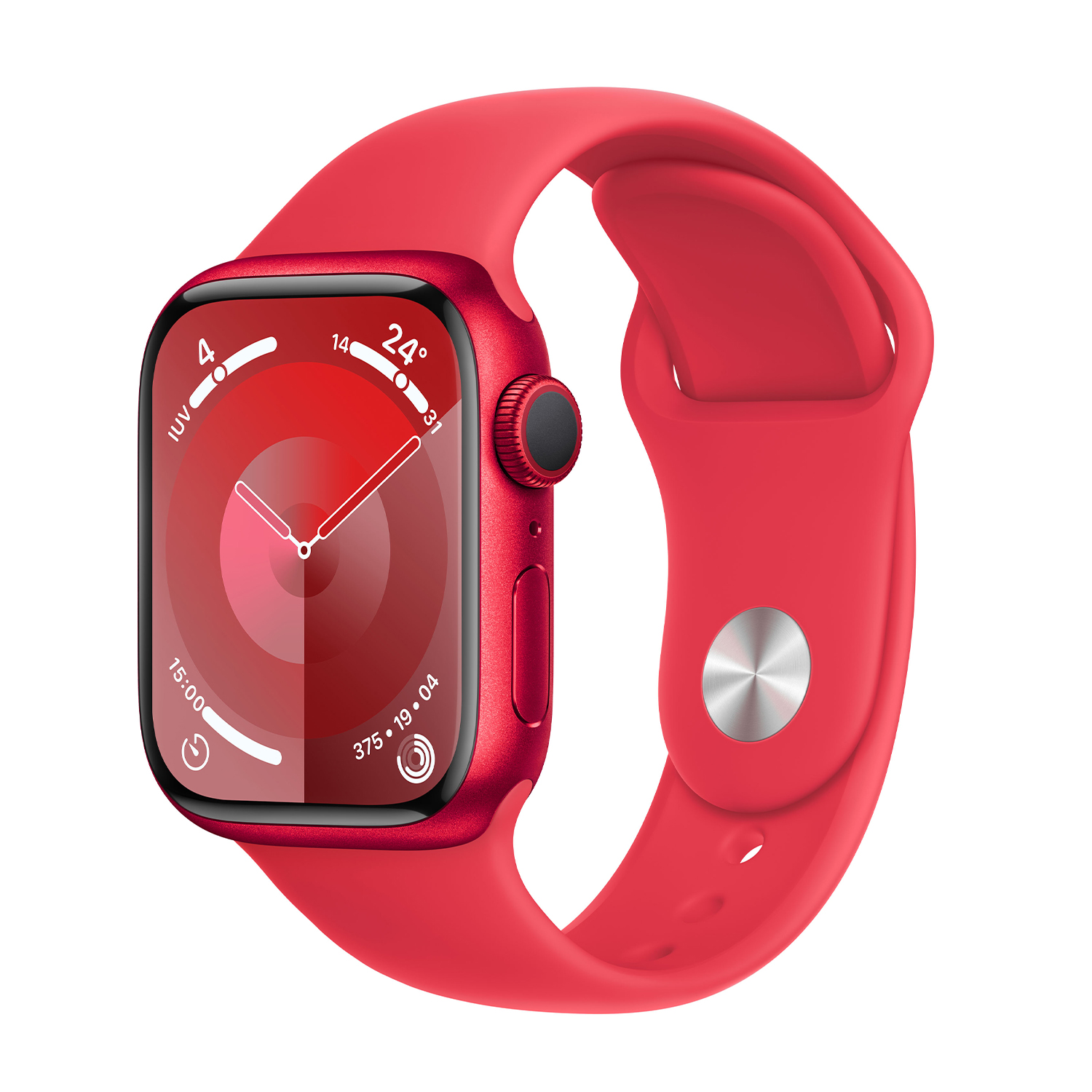 Apple Watch Series 9 Gps, Cassa 41 mm in alluminio (Product)Red con Cinturino Sport - M/L