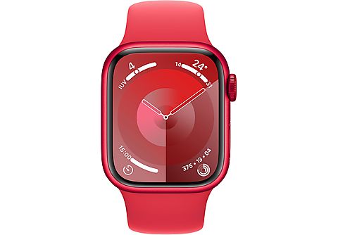 APPLE Watch Series 9 GPS + Cellular, Cassa 41 mm in alluminio (PRODUCT)RED con Cinturino Sport (PRODUCT)RED - M/L