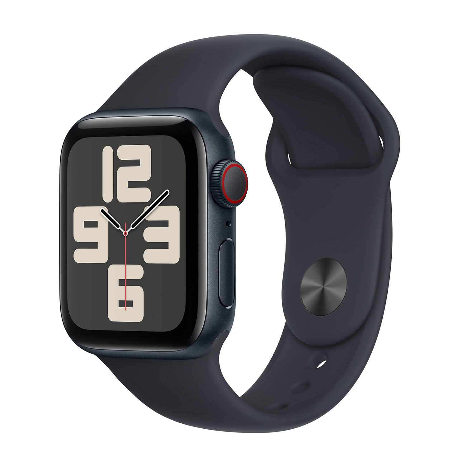 Apple Watch SE GPS + Cellular, Cassa 40 mm in alluminio mezzanotte con Cinturino Sport - S/M 2023