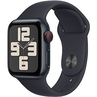 APPLE Watch SE GPS + Cellular, Cassa 40 mm in alluminio mezzanotte con Cinturino Sport mezzanotte - S/M 2023