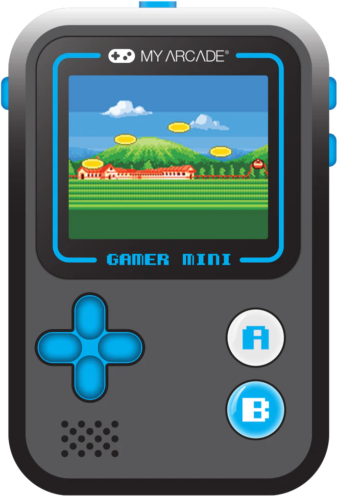 MY ARCADE Gamer Mini Classic 160in1 hordozható játékkonzol, fekete / kék