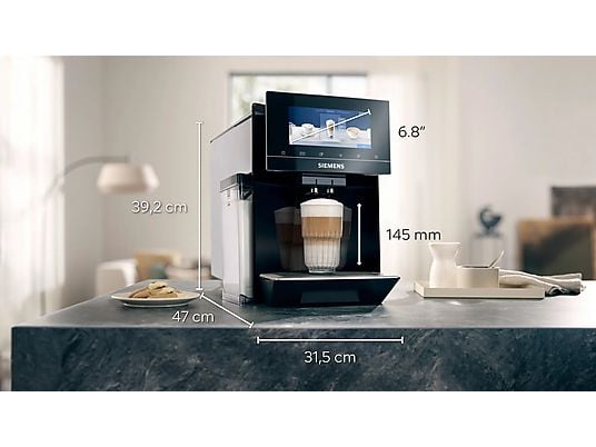 SIEMENS TQ903D09 - Kaffeevollautomat (Schwarz)