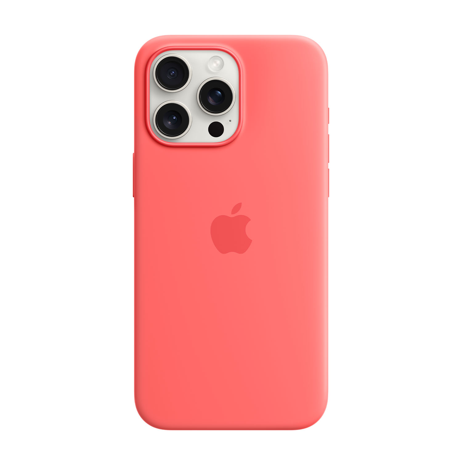 Apple Custodia MagSafe in silicone per iPhone 15 Pro Max - Guava