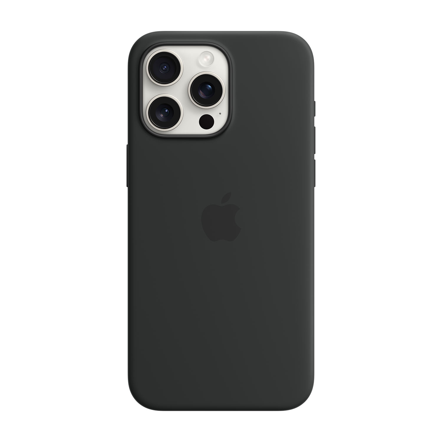 Apple Custodia MagSafe in silicone per iPhone 15 Pro Max - Nero