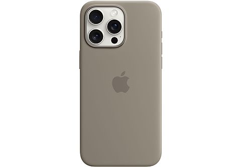 APPLE Custodia MagSafe in silicone per iPhone 15 Pro Max - Grigio creta