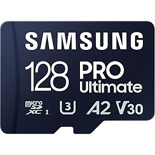 SAMSUNG Geheugenkaart microSD Pro Ultimate 128 GB met SD-adapter (MB-MY128SA/WW)