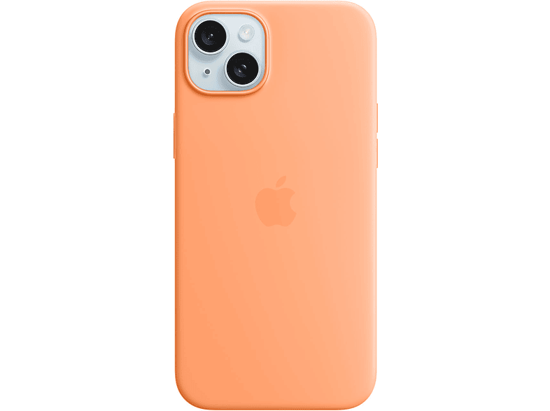 Apple Custodia MagSafe in silicone per iPhone 15 Plus - Aranciata Cover Magsafe
