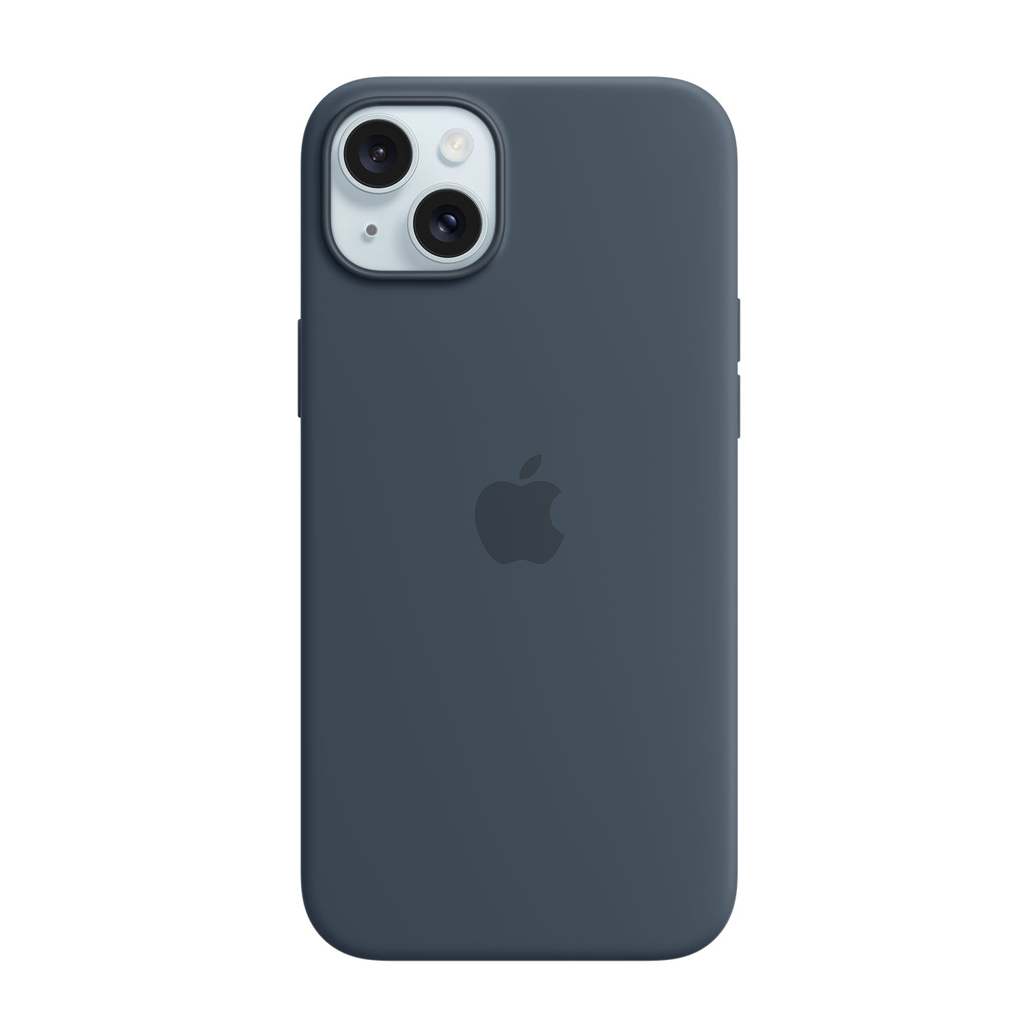 Apple Custodia MagSafe in silicone per iPhone 15 Plus - Blu tempesta