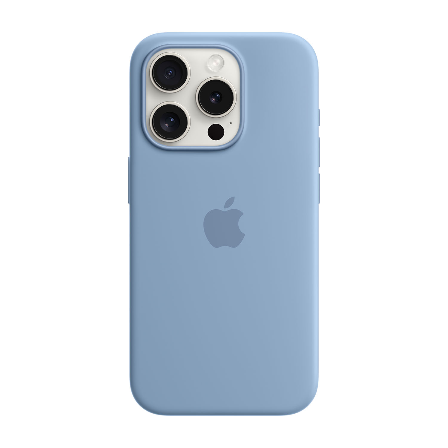 Apple Custodia MagSafe in silicone per iPhone 15 Pro - Blu inverno