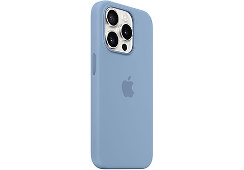 APPLE Custodia MagSafe in silicone per iPhone 15 Pro - Blu inverno