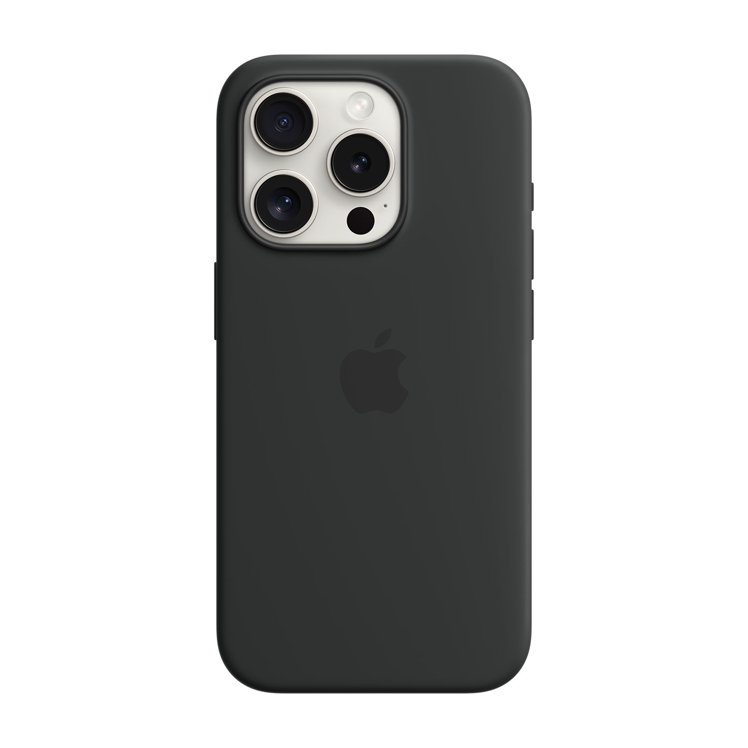 Apple Custodia MagSafe in silicone per iPhone 15 Pro - Nero
