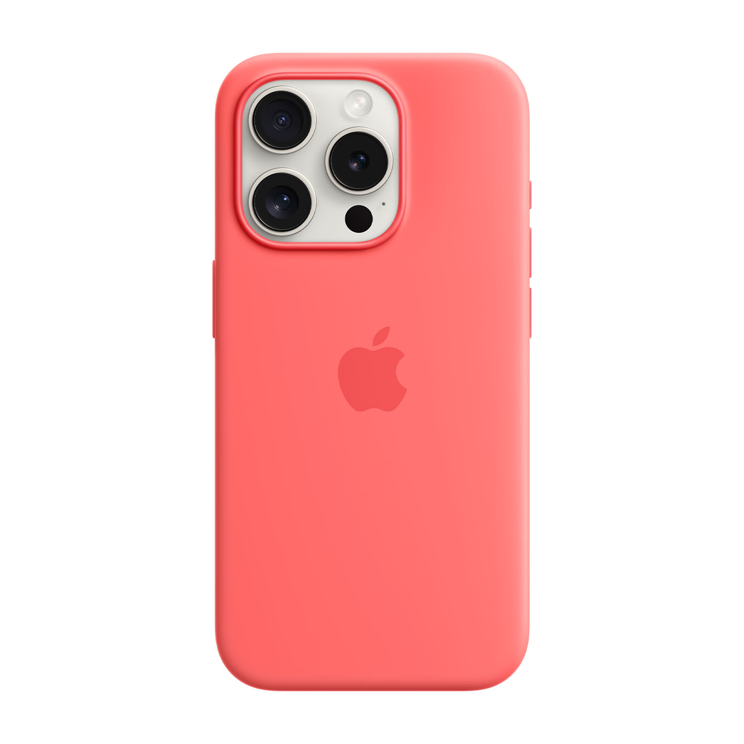 Apple Custodia MagSafe in silicone per iPhone 15 Pro - Guava