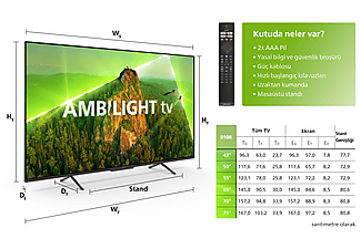 PHILIPS 50PUS8108/62 50 inç 126 Ekran Uydu Alıcılı Smart 4K UHD Ambilight LED TV_3