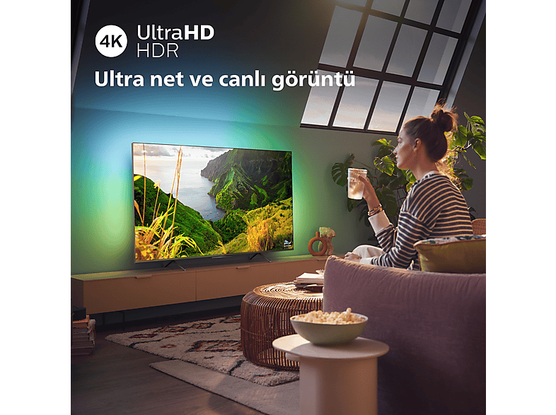 PHILIPS 50PUS8108/62 50 inç 126 Ekran Uydu Alıcılı Smart 4K UHD Ambilight LED TV_5