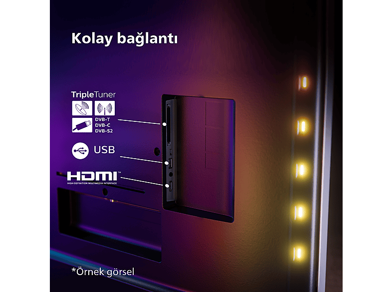 PHILIPS 50PUS8108/62 50 inç 126 Ekran Uydu Alıcılı Smart 4K UHD Ambilight LED TV_9