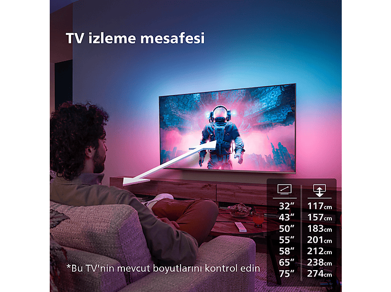 PHILIPS 50PUS8108/62 50 inç 126 Ekran Uydu Alıcılı Smart 4K UHD Ambilight LED TV_10