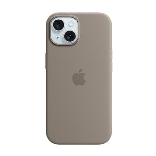 APPLE Custodia MagSafe in silicone per iPhone 15 - Grigio creta
