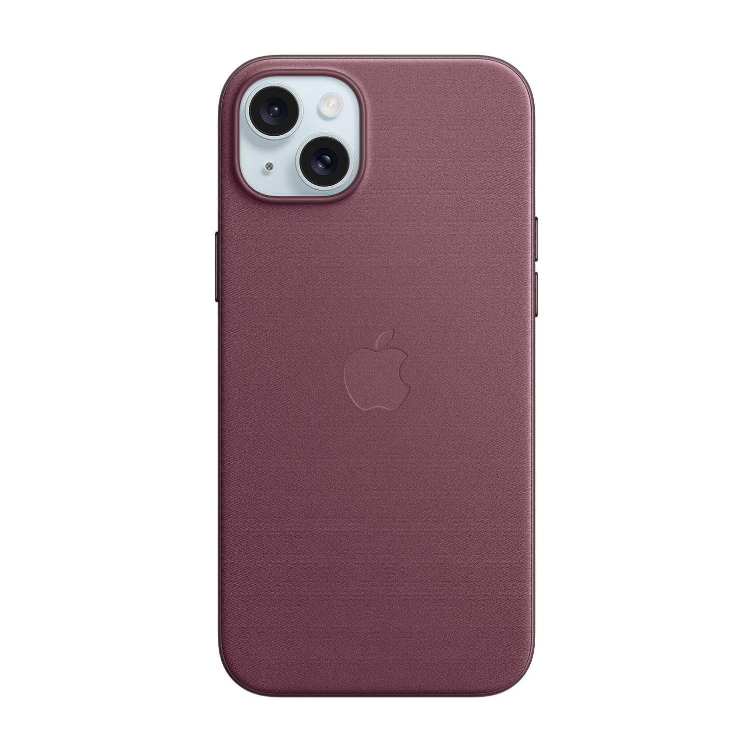 Apple Custodia MagSafe in tessuto FineWoven per iPhone 15 Plus - Gelso