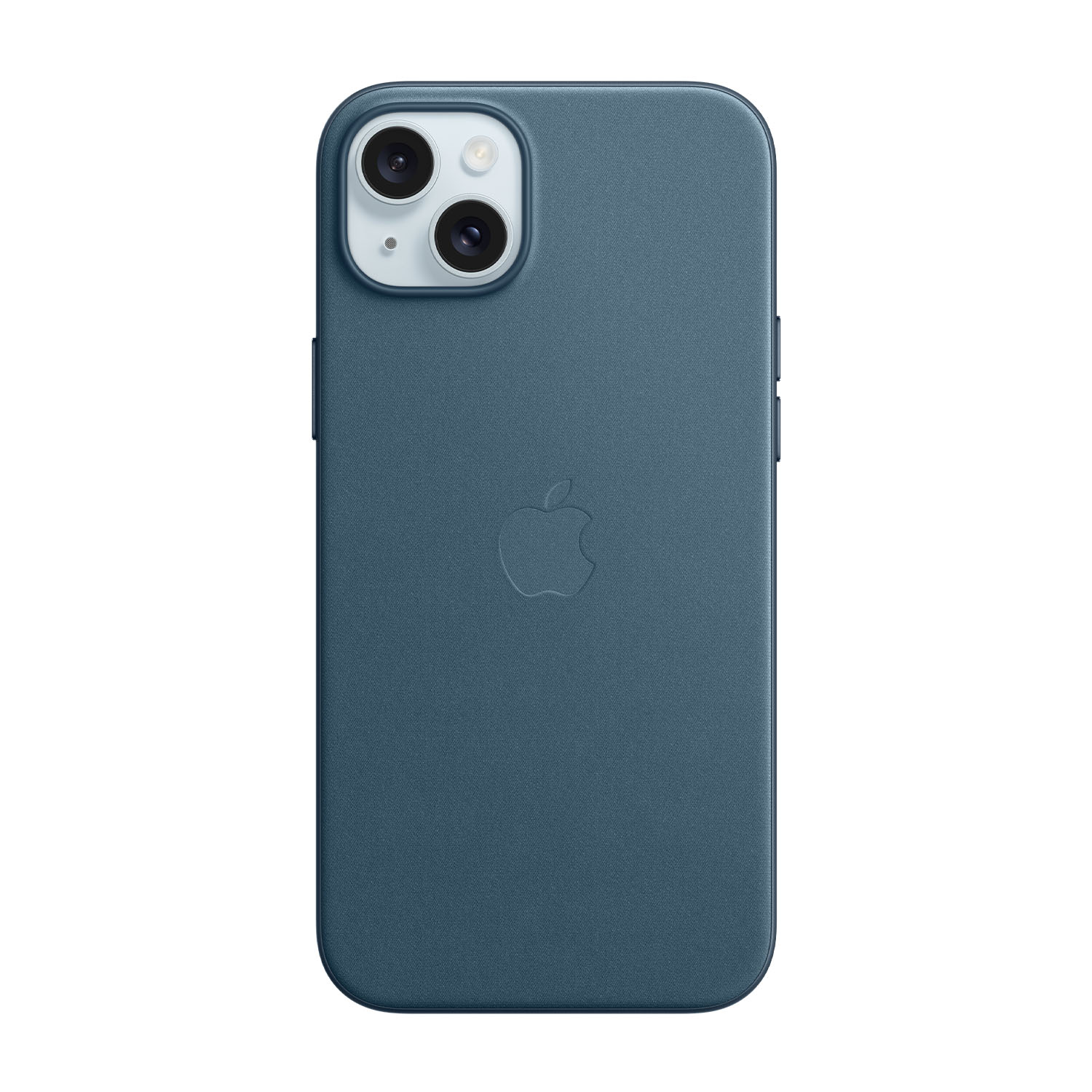 Apple Custodia MagSafe in tessuto FineWoven per iPhone 15 Plus - Blu Pacifico