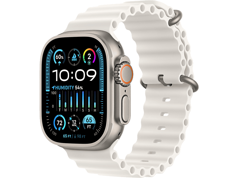 Apple Watch Ultra 2 GPs + Cellular 49 Mm Boîtier En Titane Bracelet White Ocean (mrej3nf/a)