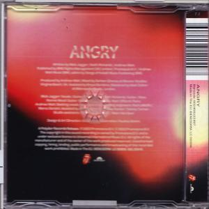 CD-Cover: Angry, roter und schwarzer Hintergrund, Bandname und Songdetails.