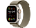 APPLE Ultra 2 (GPS + Cellular, Titan) 49 mm - Smartwatch (Large 165-210 mm, Textilgewebe (Carbon Neutral), Titan Natur/Oliv)