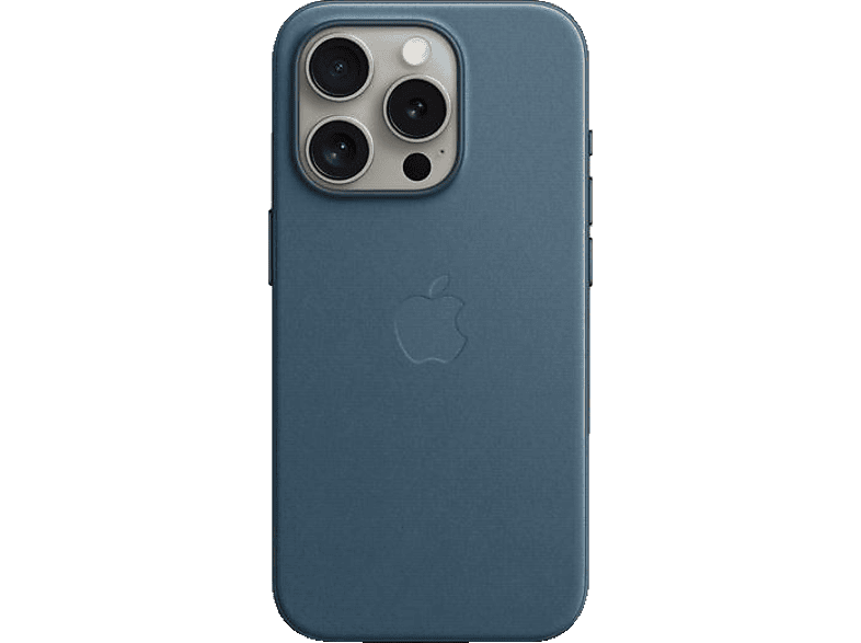 APPLE Feingewebe Case MagSafe, Backcover, mit Apple, iPhone 15 Pazifikblau Pro,
