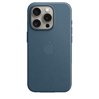 APPLE Feingewebe Case mit MagSafe, Backcover, Apple, iPhone 15 Pro, Pazifikblau