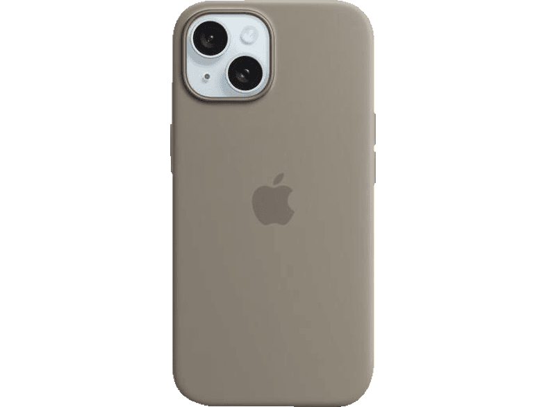 APPLE Silikon Case mit iPhone 15, Backcover, Tonbraun Apple, MagSafe