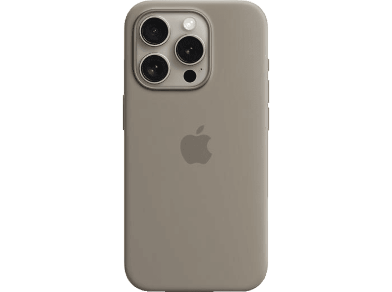 Tonbraun MagSafe, Silikon Backcover, Pro, Apple, iPhone 15 Case mit APPLE