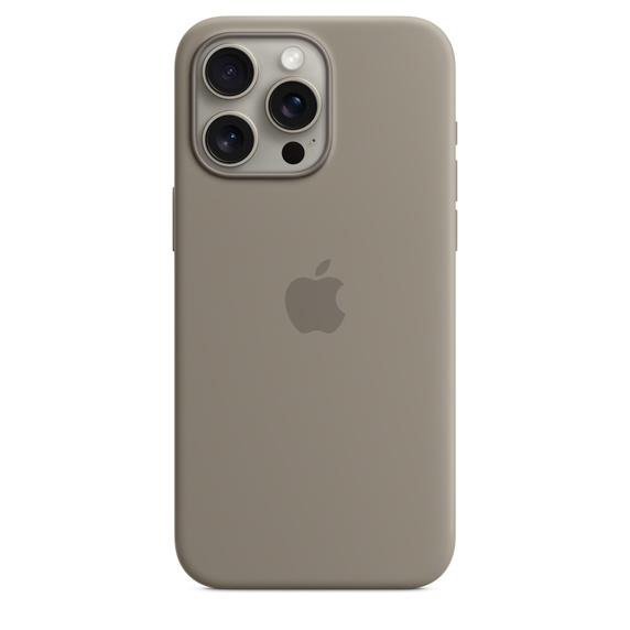 Case Silikon iPhone mit Apple, APPLE MagSafe, Backcover, 15 Pro Tonbraun Max,
