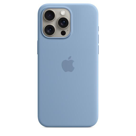 mit Silikon MagSafe, Backcover, Pro Apple, Case iPhone APPLE Winterblau 15 Max,