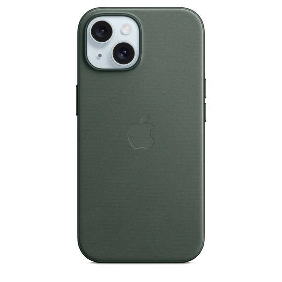 APPLE Feingewebe Apple, MagSafe, mit Case Immergrün Backcover, iPhone 15