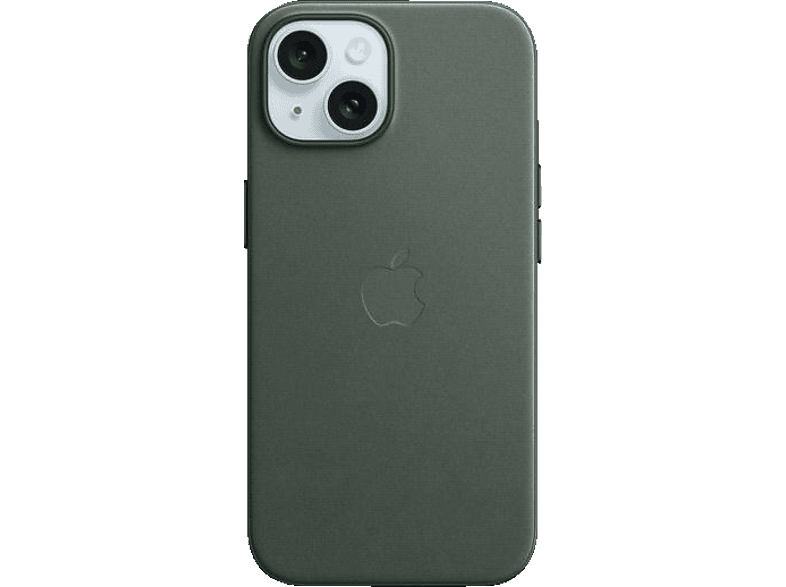 APPLE Feingewebe Case mit MagSafe, Backcover, Apple, iPhone 15, Immergrün