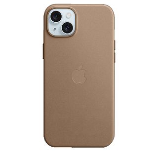 APPLE Feingewebe Case mit MagSafe, Backcover, Apple, iPhone 15 Plus, Taupe