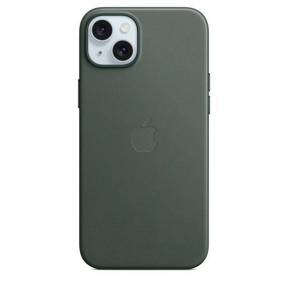 APPLE Feingewebe Case MagSafe, Backcover, mit iPhone 15 Immergrün Plus, Apple