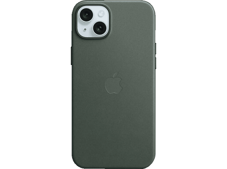 MagSafe, Apple, iPhone 15 mit APPLE Case Immergrün Plus, Feingewebe Backcover,
