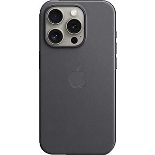 APPLE Feingewebe Case mit MagSafe Backcover, für Apple iPhone 15 Pro, Black