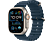 APPLE Ultra 2 (GPS + Cellular, Titan) 49 mm - Smartwatch (130-200 mm, Fluorelastomer, Titan Natur/Blau)