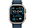 APPLE Ultra 2 (GPS + Cellular, Titan) 49 mm - Smartwatch (130-200 mm, Fluorelastomer, Titan Natur/Blau)