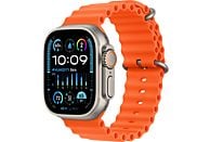 APPLE Ultra 2 (GPS + Cellular, titanio) 49 mm - smartwatch (130-200 mm, fluoroelastomero, titanio naturale/arancione)