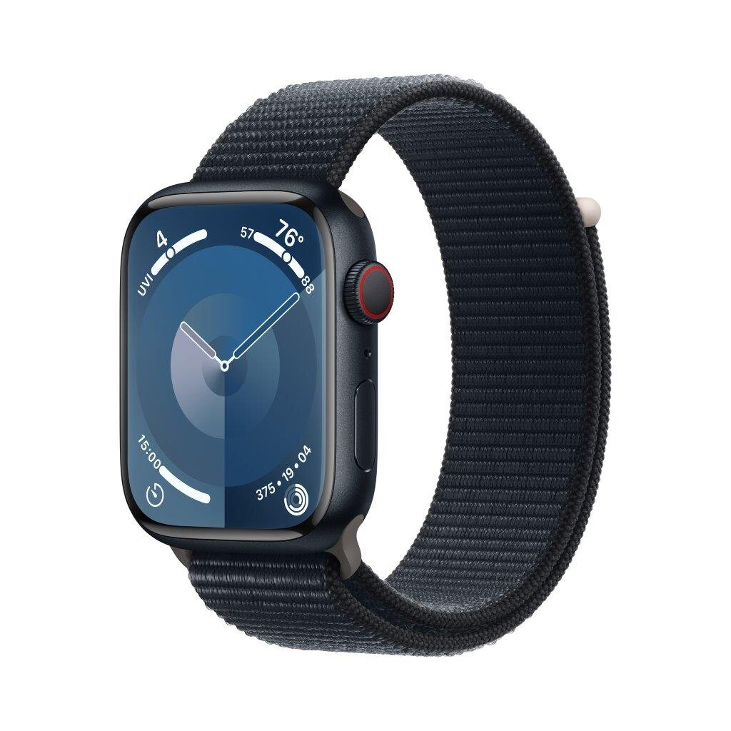 Smartwatch APPLE Watch Series 9 GPS + Cellular Koperta 45mm z aluminium w kolorze północy z opaską sportową w kolorze północy MRMF3QP/A
