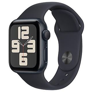 Smartwatch APPLE Watch SE (2 generacji) GPS Koperta 40mm z aluminium w kolorze północy z paskiem sportowym S/M w kolorze północy MR9X3QP/A