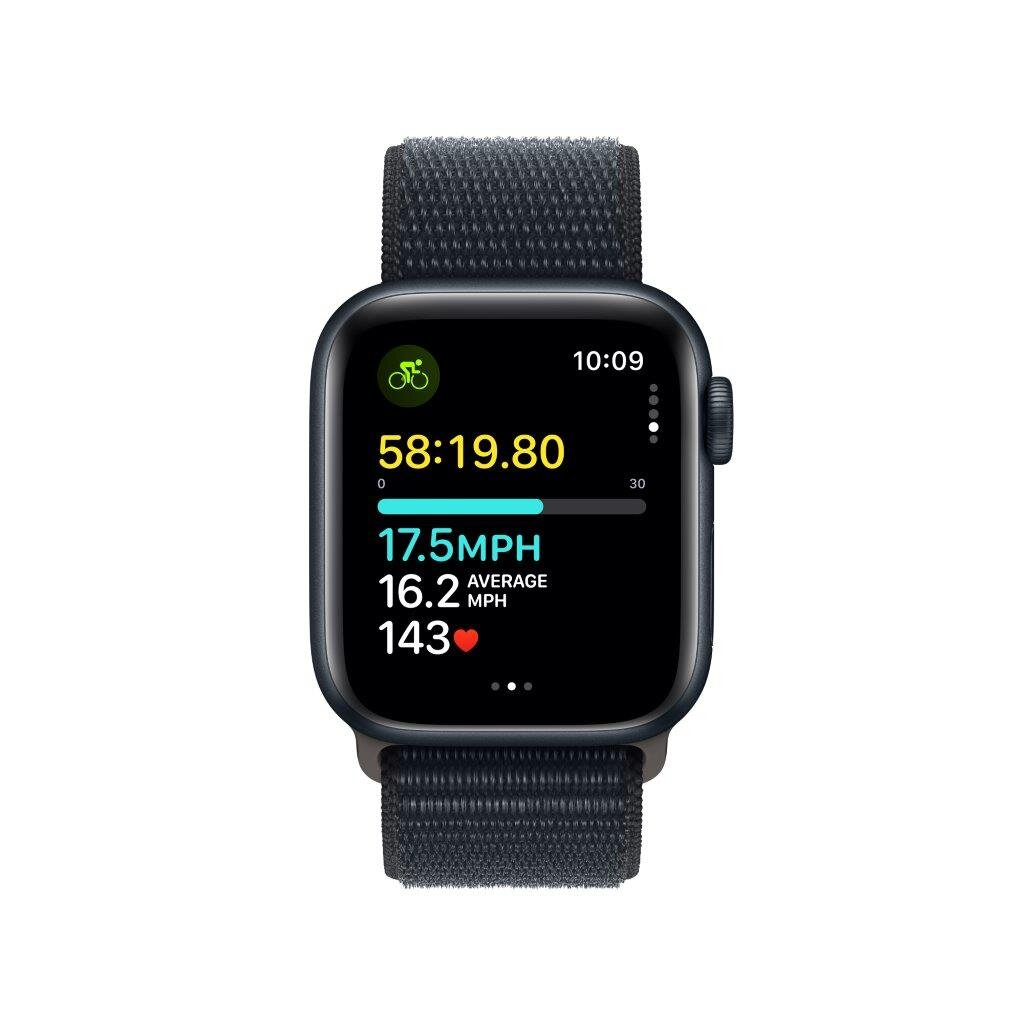 Smartwatch APPLE Watch SE (2 generacji) GPS Koperta 40mm z aluminium w kolorze północy z opaską sportową w kolorze północy MRE03QP/A