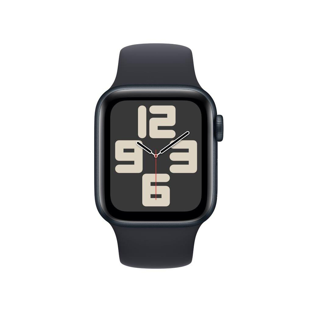 Smartwatch APPLE Watch SE (2 generacji) GPS + Cellular Koperta 40mm z aluminium w kolorze północy z paskiem sportowym S/M w kolorze północy MRG