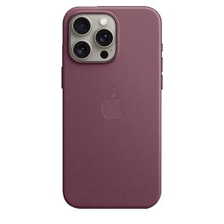 APPLE Feingewebe Case mit MagSafe Backcover, für Apple iPhone 15 Pro Max, Mulberry