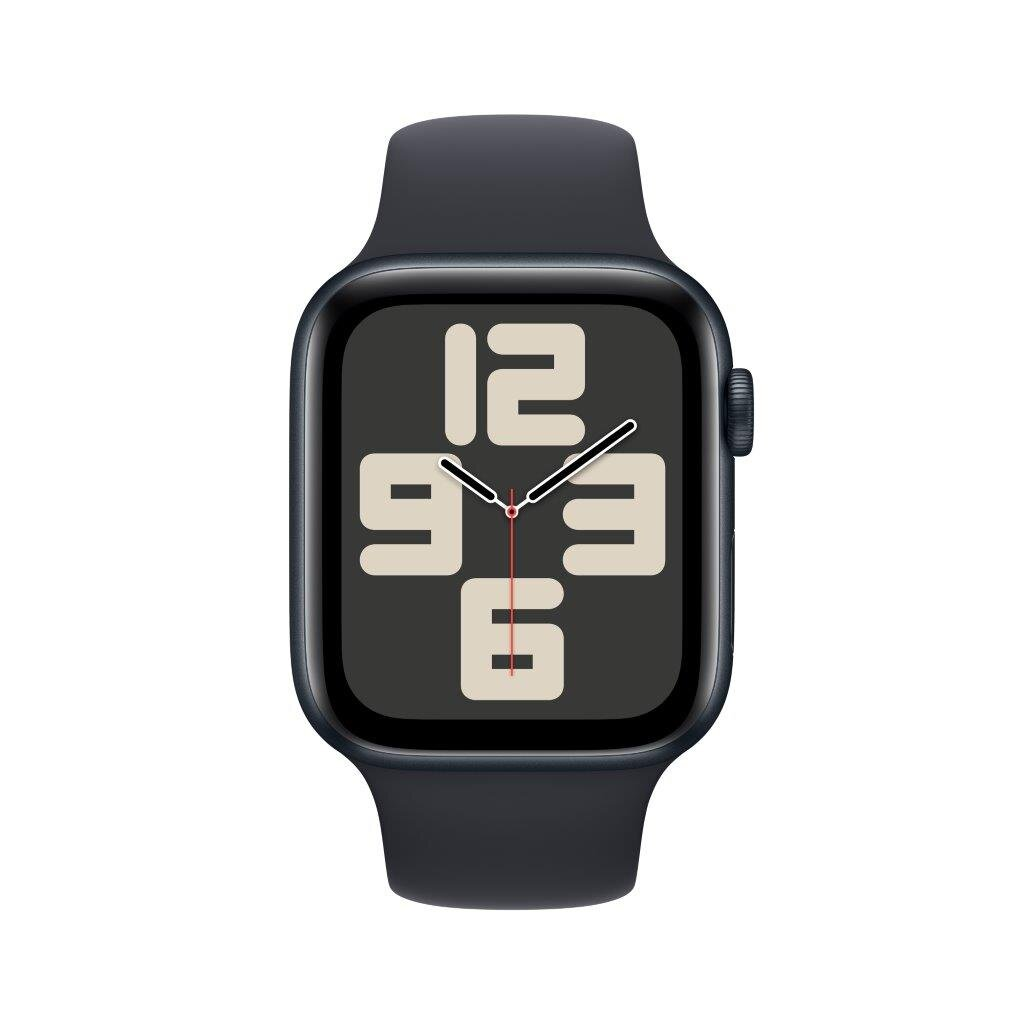 Smartwatch APPLE Watch SE (2 generacji) GPS + Cellular Koperta 44mm z aluminium w kolorze północy z paskiem sportowym S/M w kolorze północy MRH