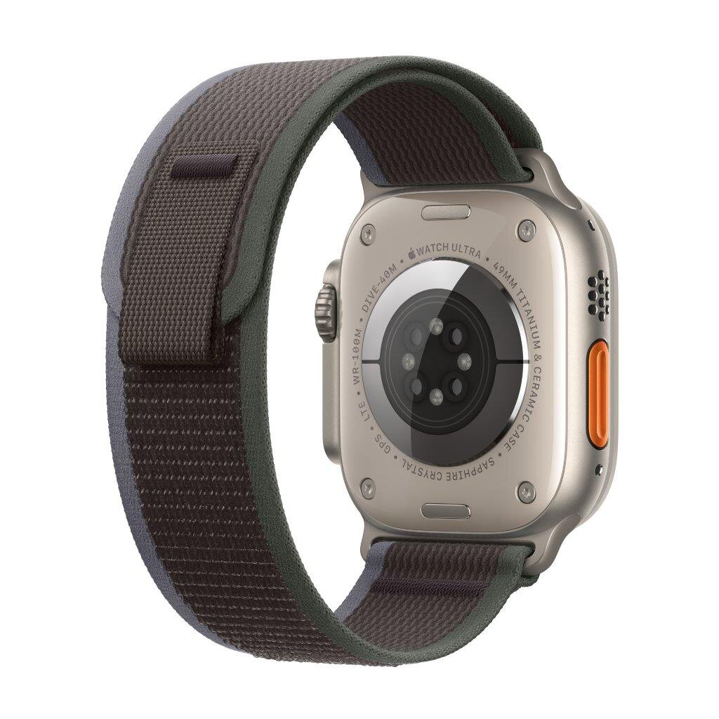 Smartwatch APPLE Watch Ultra 2 GPS + Cellular Koperta 49mm z tytanu w kolorze naturalnym z opaską trail S/M w kolorze niebieskim czarnym MRF53WB/A